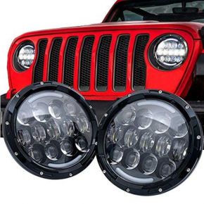 Jeep Wrangler priekiniai LED žibintai